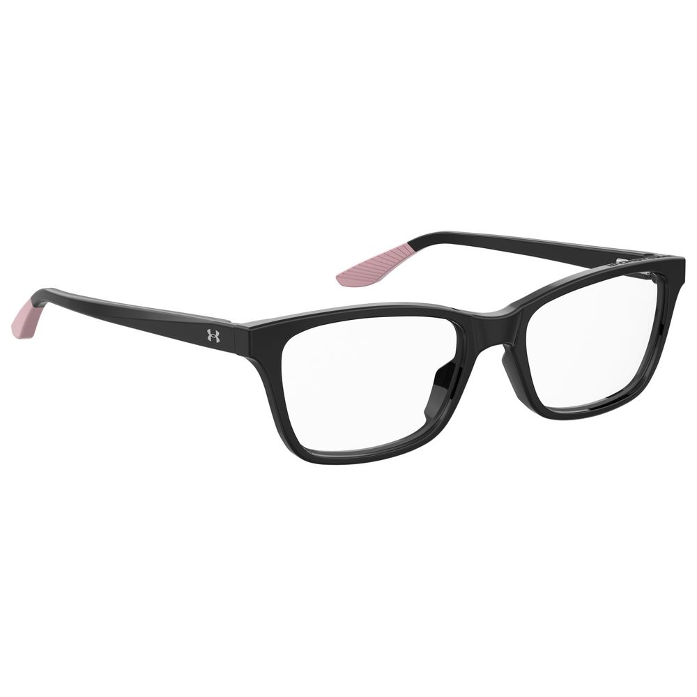 Under Armour Women's Black Optical Glasses – Square Frame, 53mm