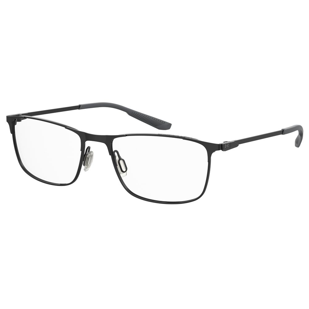 Under Armour Black Metal Optical Glasses – Square Frame 56mm