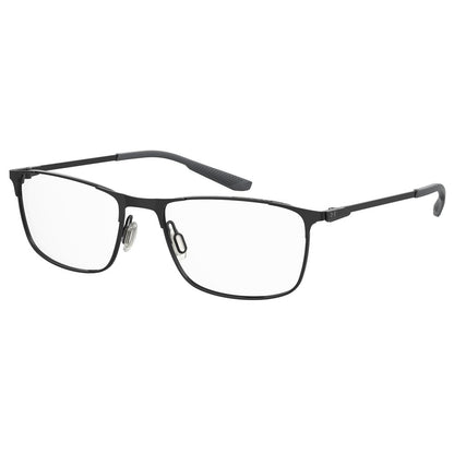 Under Armour Black Metal Optical Glasses – Square Frame 56mm
