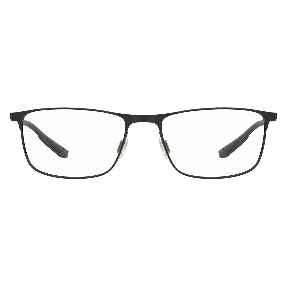 Under Armour Black Metal Optical Glasses – Square Frame 56mm