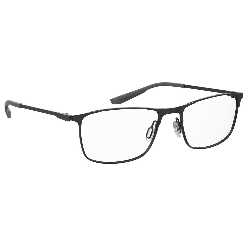 Under Armour Black Metal Optical Glasses – Square Frame 56mm
