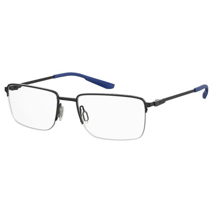 Under Armour Black Metal Frames – Square Full-Rim Glasses