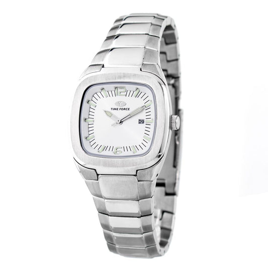 Time Force Silver Stainless Steel Watch - Timeless Elegance
