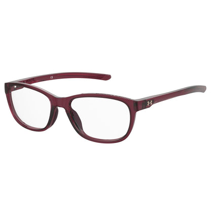 Under Armour Women's Optical Glasses – Transparent Square Frame, 53mm