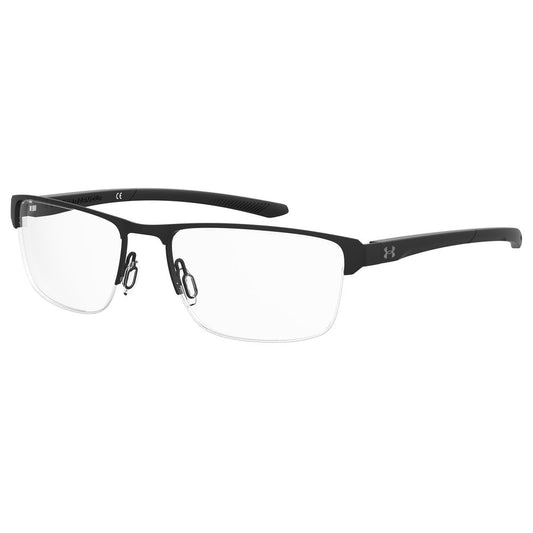 Under Armour Black Metal Optical Glasses – Square Frame 55mm