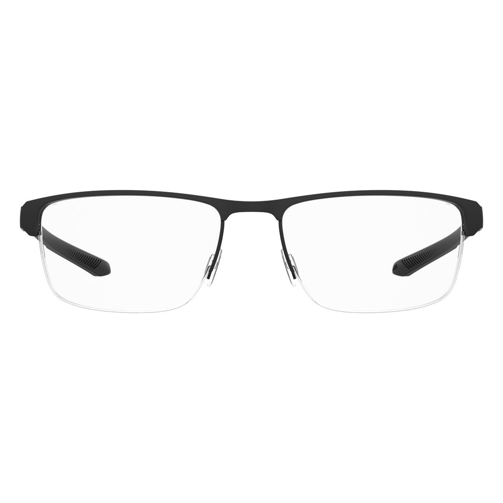 Under Armour Black Metal Optical Glasses – Square Frame 55mm