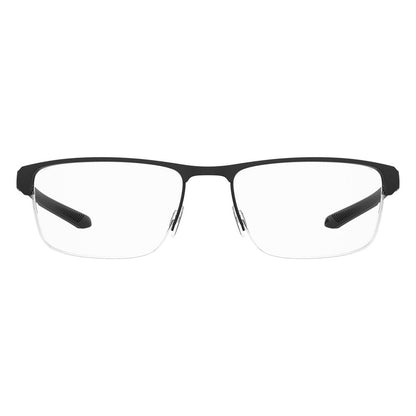 Under Armour Black Metal Optical Glasses – Square Frame 55mm