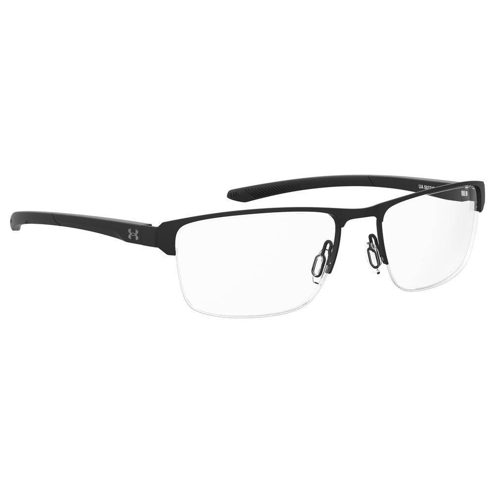 Under Armour Black Metal Optical Glasses – Square Frame 55mm