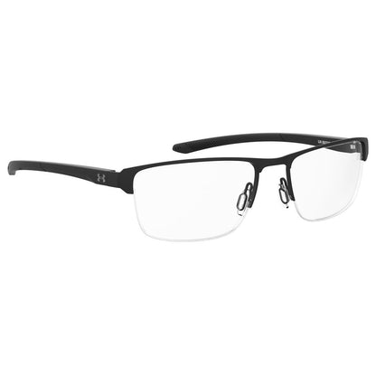 Under Armour Black Metal Optical Glasses – Square Frame 55mm
