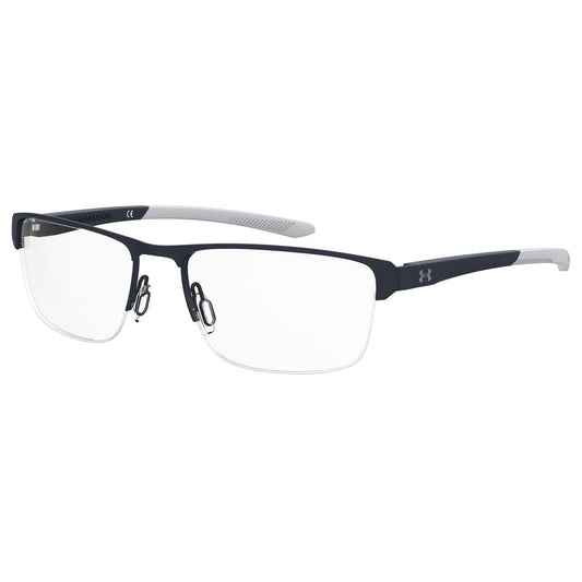 Under Armour Blue Metal Optical Glasses – 55mm Square Frame