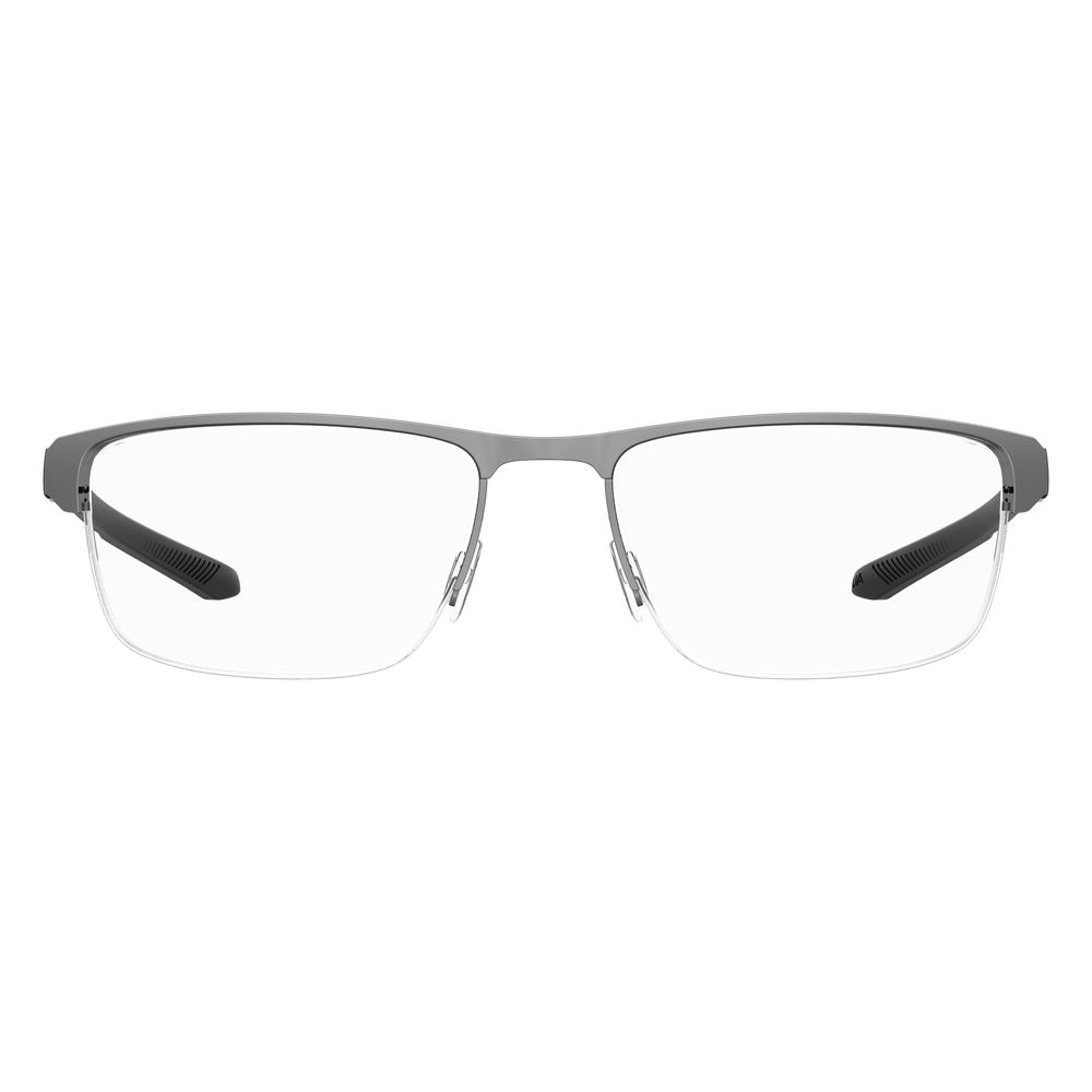 Under Armour Gray Metal Frames – Square Full-Rim, 55mm