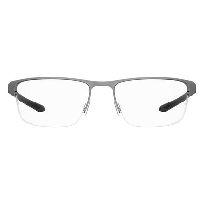 Under Armour Gray Metal Frames – Square Full-Rim, 55mm