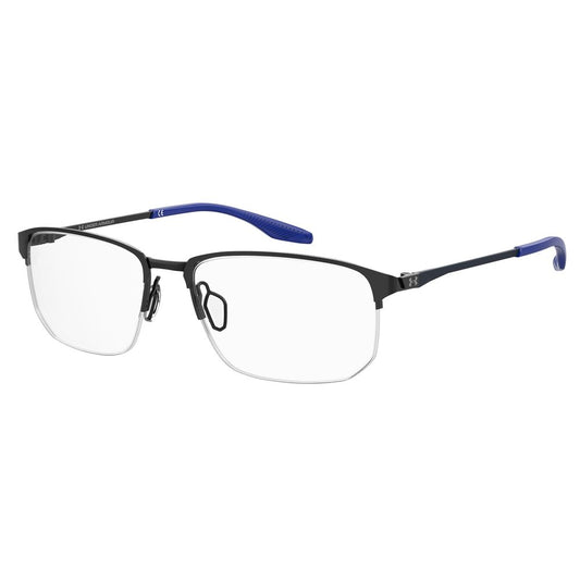 Under Armour Black Square Optical Glasses – Metal Frame, 56mm
