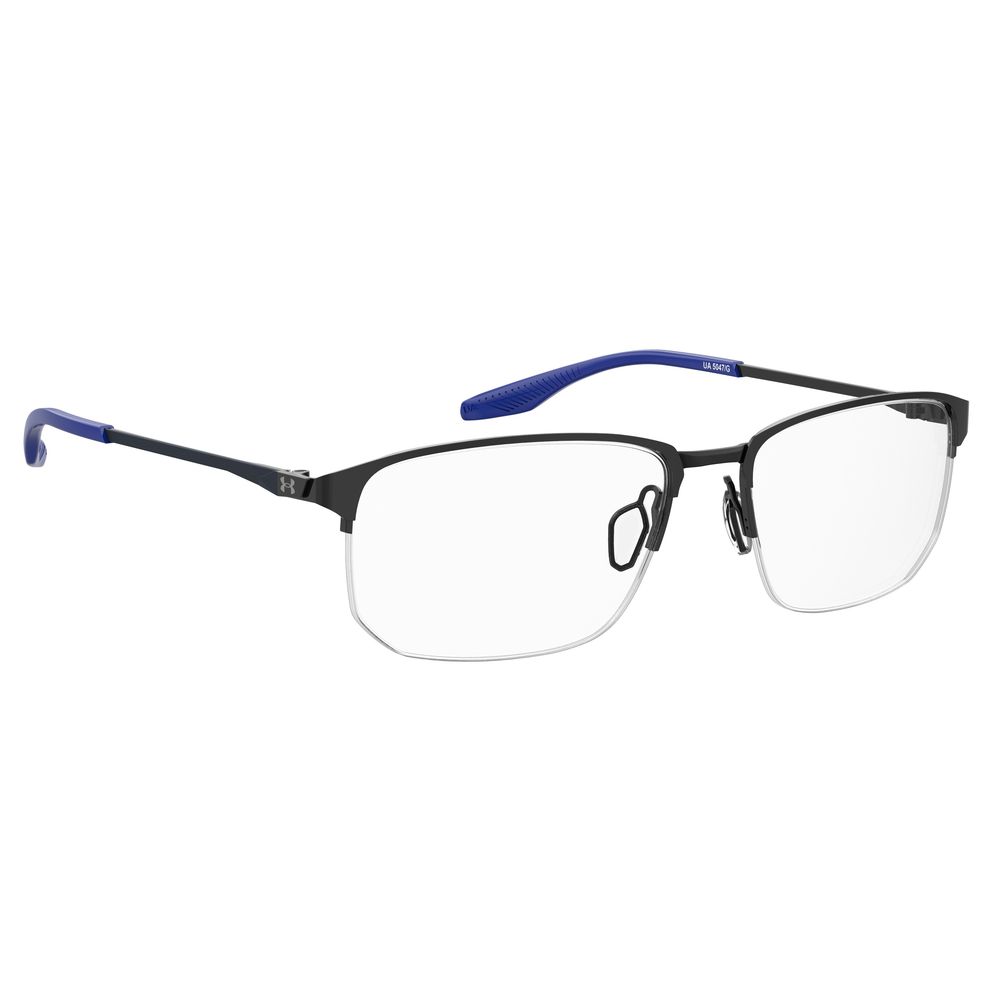 Under Armour Black Square Optical Glasses – Metal Frame, 56mm
