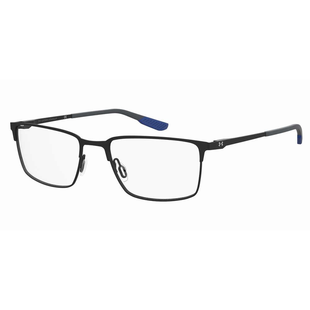 Under Armour Black Metal Optical Glasses – 60mm Square Frame