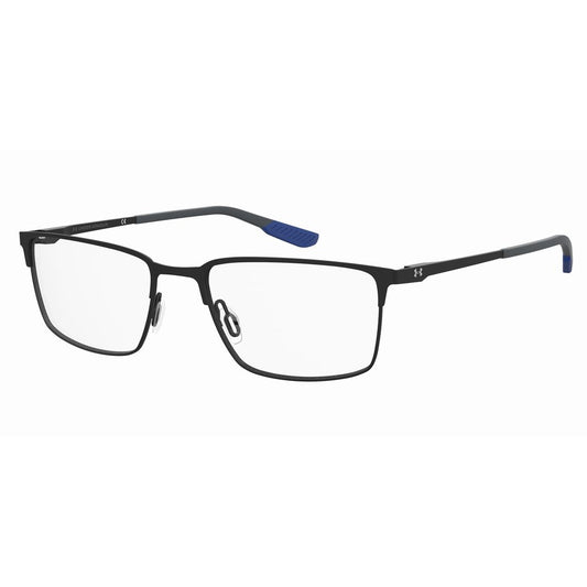 Under Armour Black Metal Optical Glasses – 60mm Square Frame