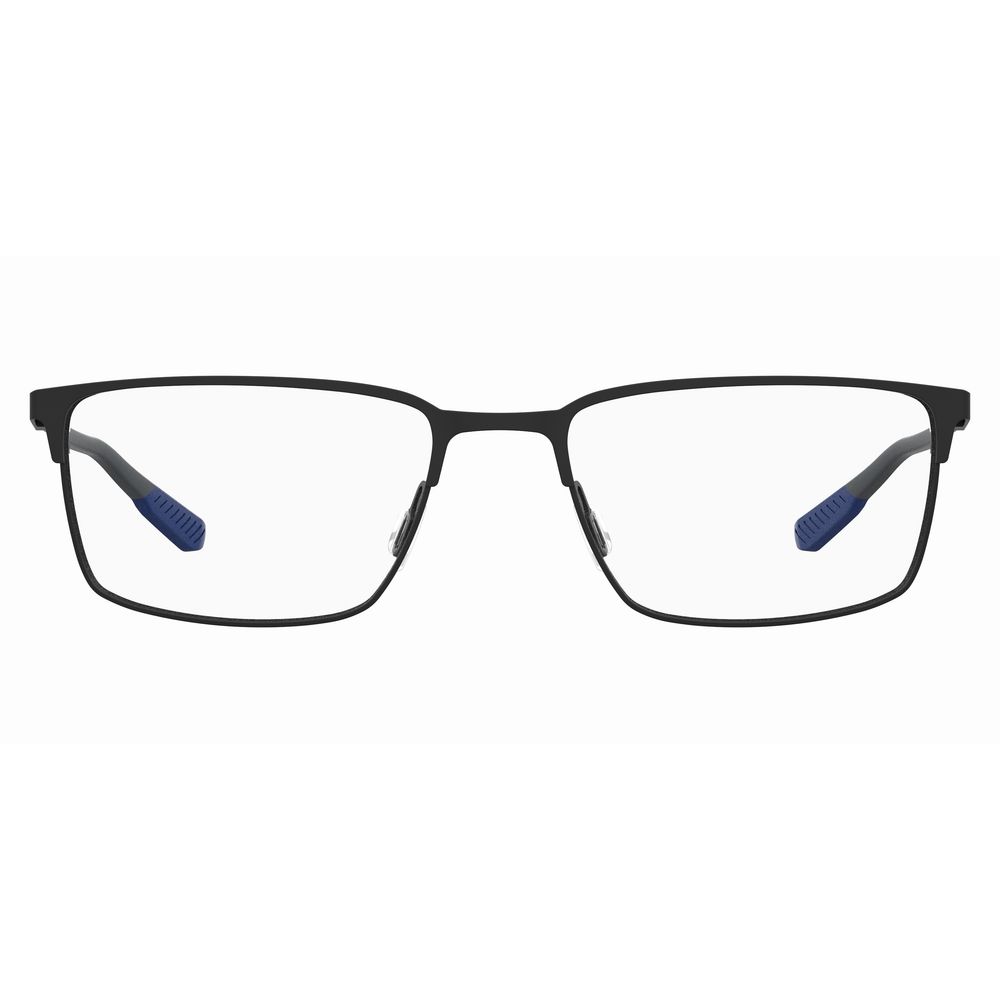 Under Armour Black Metal Optical Glasses – 60mm Square Frame