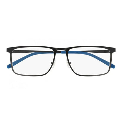 Montblanc Men's Black Metal Optical Glasses – 55mm Square Frame