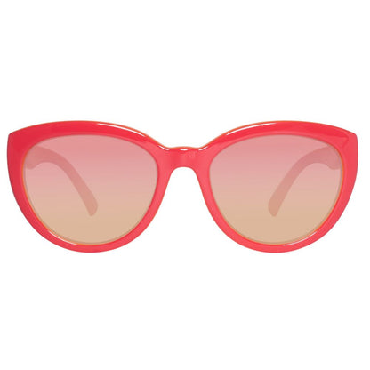 Benetton Women’s Sunglasses – Red Injected Frame, Stylish Lenses