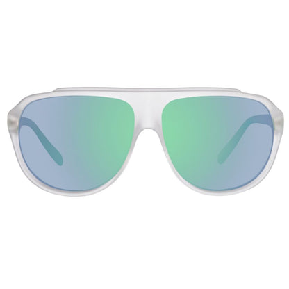 Benetton Men’s Sunglasses – Blue Injected Frame, Glass Lenses