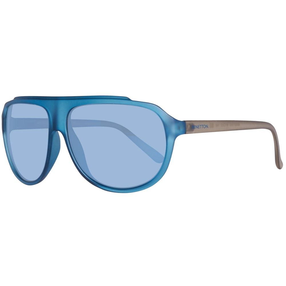 Benetton Men’s Sunglasses – Blue Injected Frame, Stylish Design