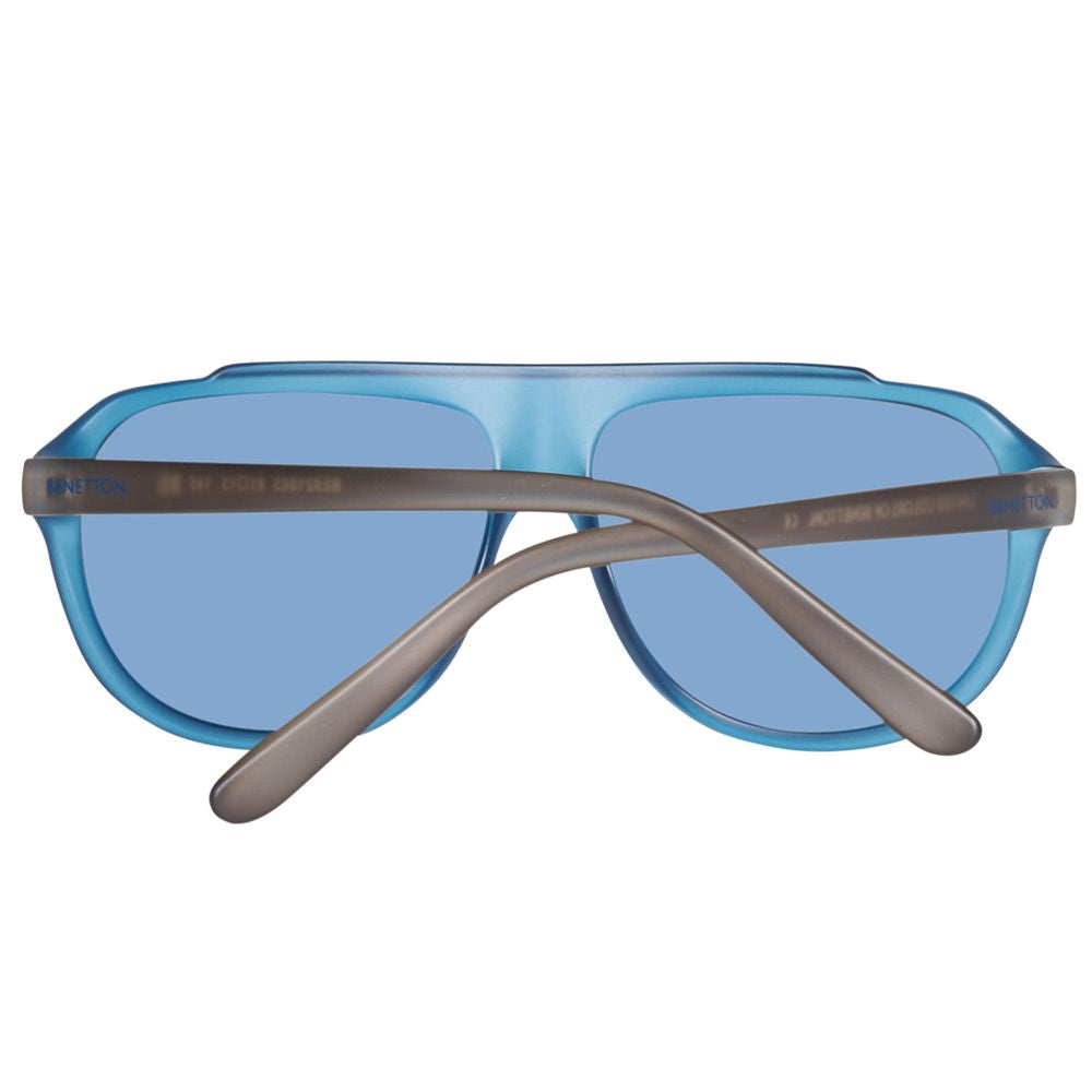 Benetton Men’s Sunglasses – Blue Injected Frame, Stylish Design