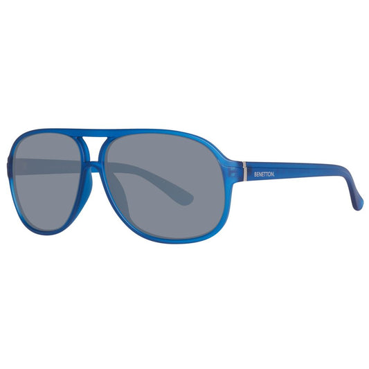 Benetton Men's Sunglasses – Blue Injected Frame, UV Protection
