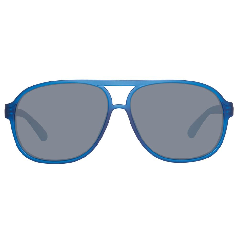 Benetton Men's Sunglasses – Blue Injected Frame, UV Protection