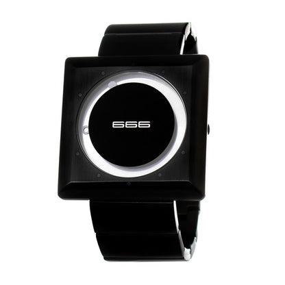 666BARCELONA Black Stainless Steel Watch - Sleek Elegance Redefined