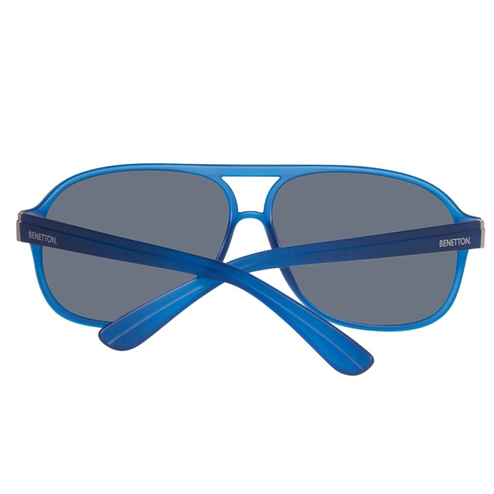 Benetton Men's Sunglasses – Blue Injected Frame, UV Protection