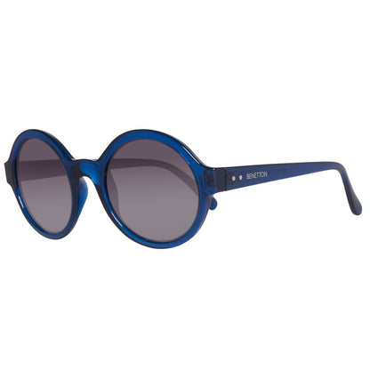 Benetton Women’s Sunglasses – Blue Injected Frame, Gradient Lenses