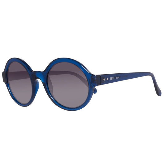 Benetton Women’s Sunglasses – Blue Injected Frame, Gradient Lenses