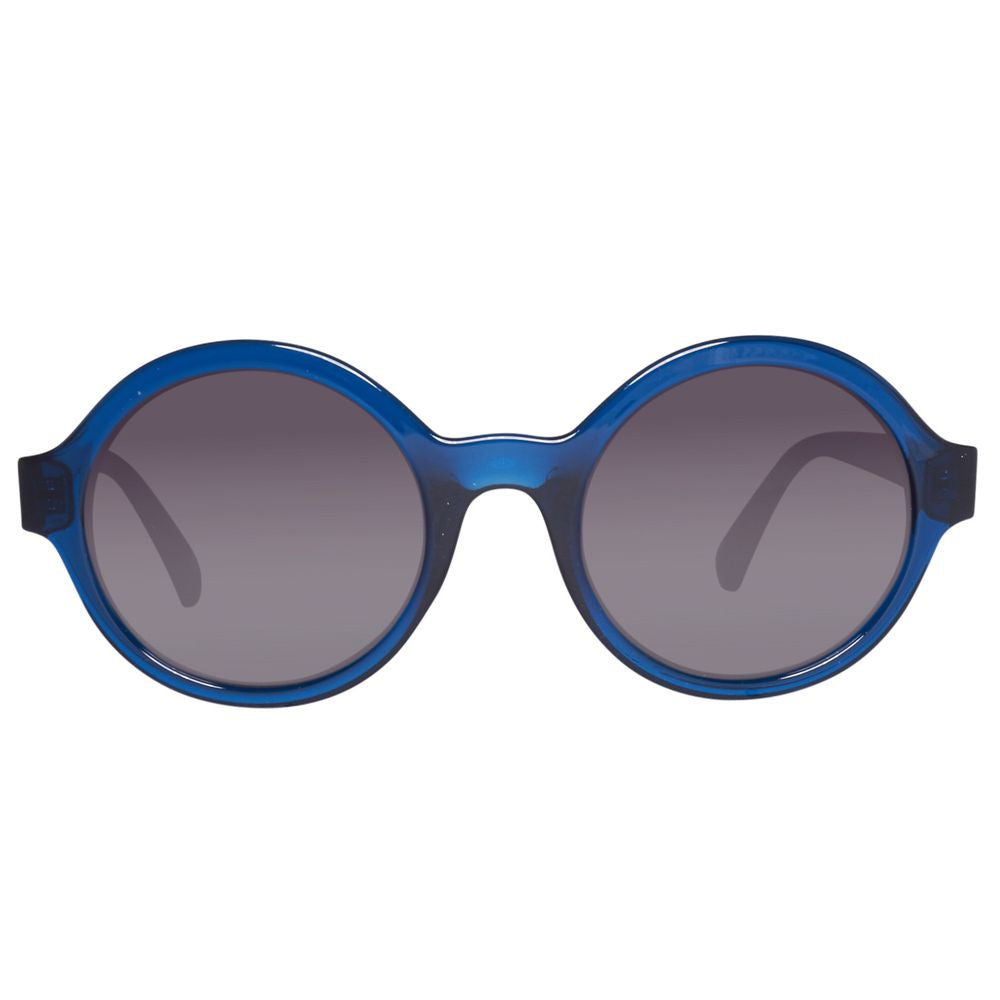 Benetton Women’s Sunglasses – Blue Injected Frame, Gradient Lenses