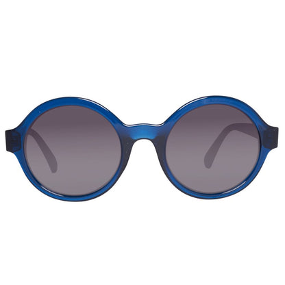 Benetton Women’s Sunglasses – Blue Injected Frame, Gradient Lenses