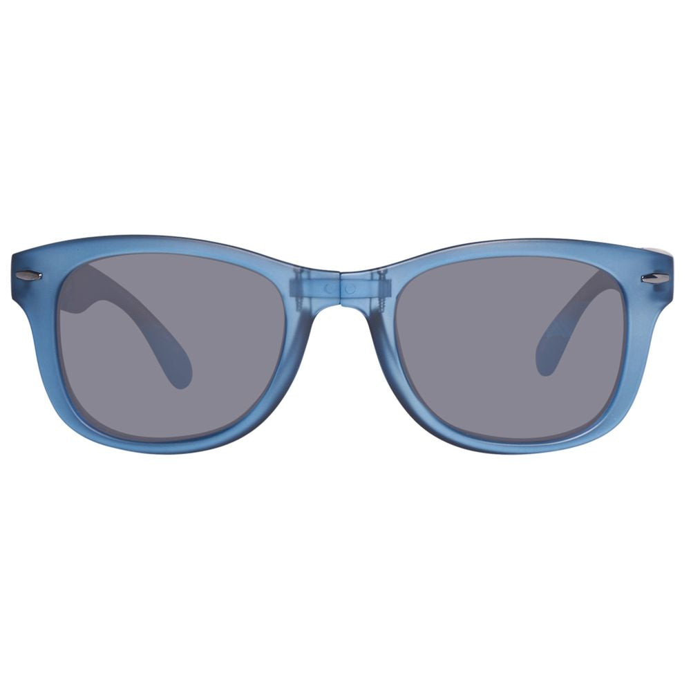 Benetton Unisex Sunglasses – Blue Injected Frame, Gradient Lenses