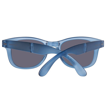 Benetton Unisex Sunglasses – Blue Injected Frame, Gradient Lenses