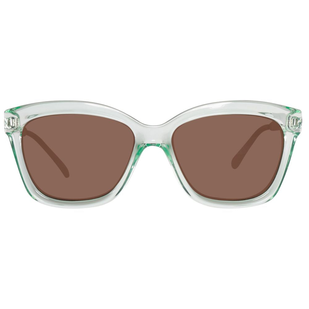 Benetton Women’s Sunglasses – Green Resin Frame, Gradient Lenses