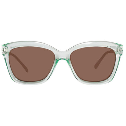 Benetton Women’s Sunglasses – Green Resin Frame, Gradient Lenses