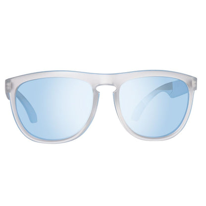 Benetton Men’s Sunglasses – Blue Full-Rim Frame, Glass Lenses