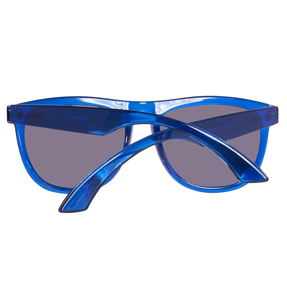 Benetton Men's Sunglasses – Blue Injected Frame, Antireflective Lenses