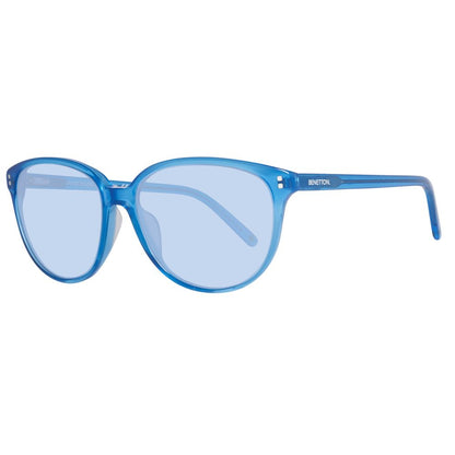 Benetton Men’s Sunglasses – Blue Plastic Frame, Classic Style