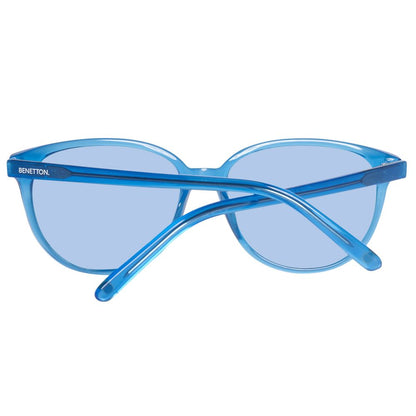 Benetton Men’s Sunglasses – Blue Plastic Frame, Classic Style