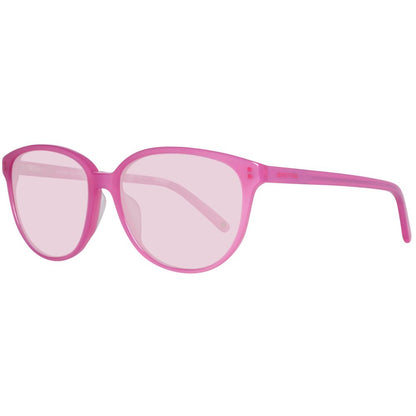 Benetton Women's Sunglasses – Pink Plastic Frame, Stylish Design