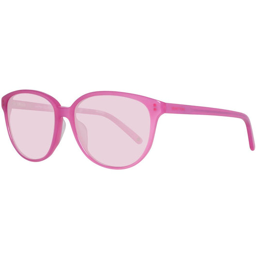 Benetton Women's Sunglasses – Pink Plastic Frame, Stylish Design