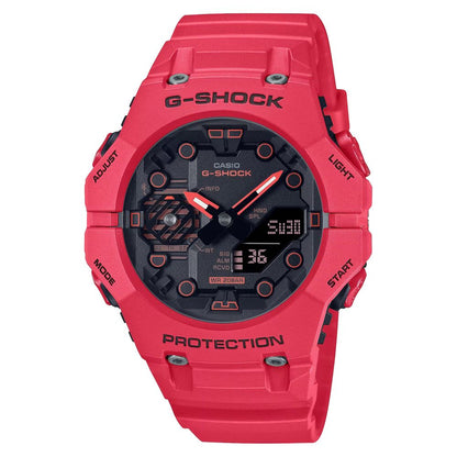 Casio Red Resin Watch with Carbon Case