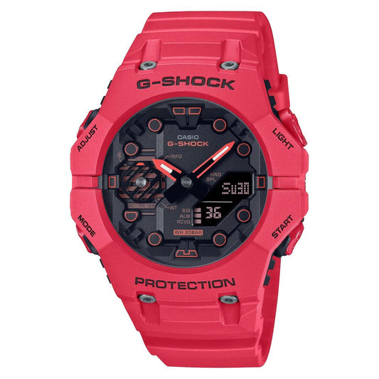 Casio Red Resin Watch with Carbon Case