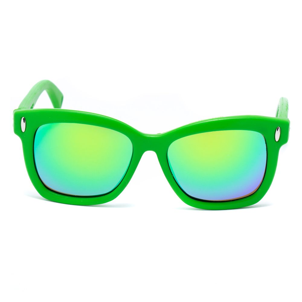 Italia Independent Green Sunglasses – Unisex Rubber Frame
