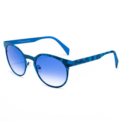 Italia Independent Unisex Blue Metal Sunglasses