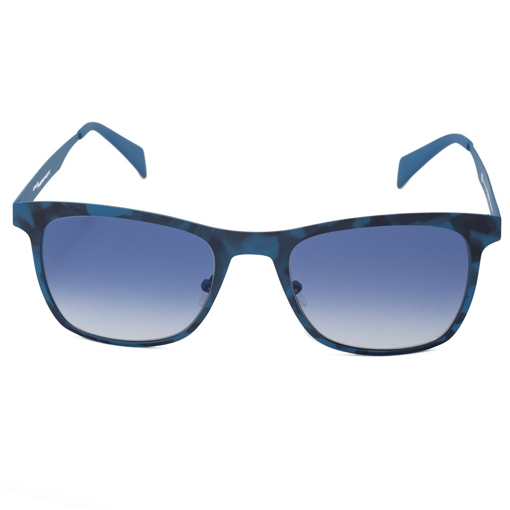 Italia Independent Unisex Sunglasses – Blue Metal Frame, Square Plate