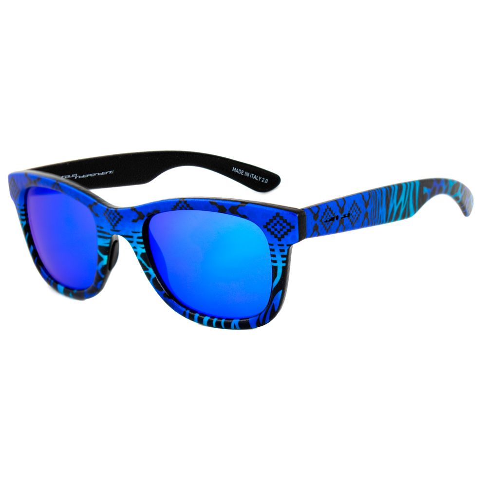 Italia Independent Unisex Sunglasses – Blue Acetate, 50mm Lens